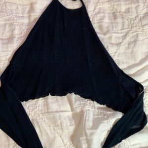 Pacsun Brand Halter Top W/ Tie Back